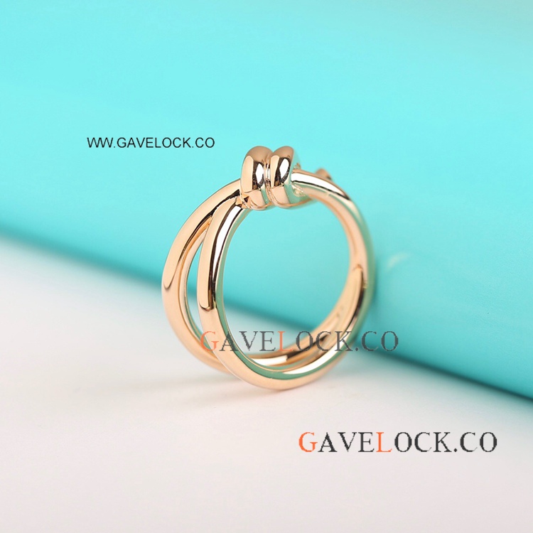 Replica T I F F I N Y knot Ring Rose Gold Ring